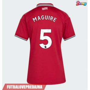 Lacne Ženy Futbalové dres Manchester United Harry Maguire #5 2026-27 Krátky Rukáv - Domáci